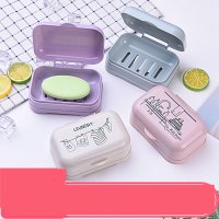 收纳用品肥皂盒带盖便携旅行大号卫生间沥水双层学生宿舍香皂盒子生活日用