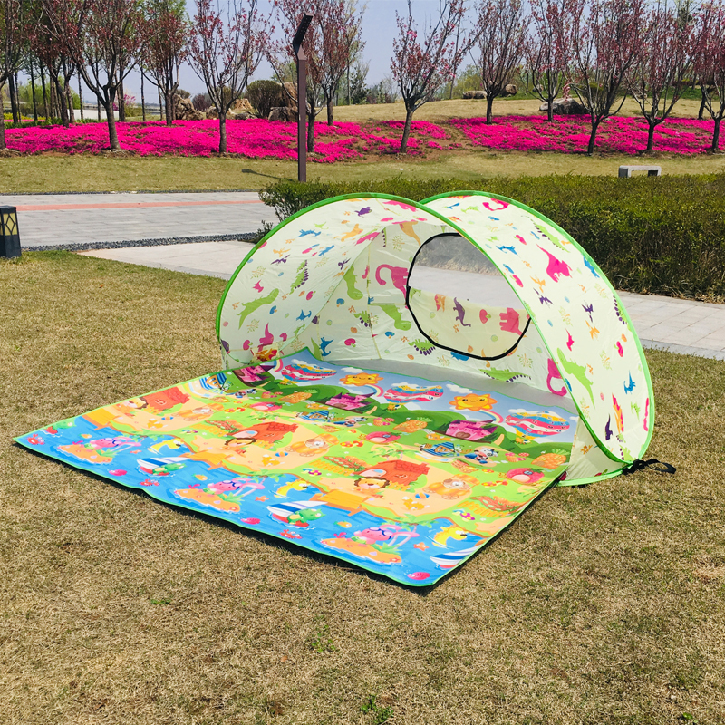 半月型户外帐篷成人全自动速开帐篷