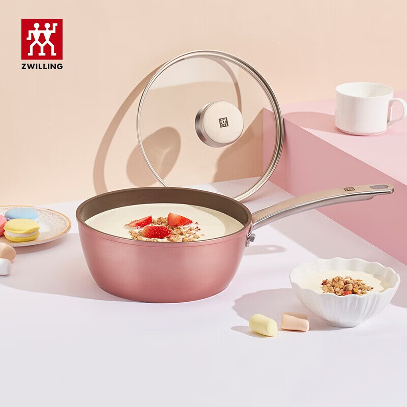 【双立人ZW-EY101】双立人Enjoy不粘奶锅 辅食锅泡面锅 运输型包装粉色20cm ZW-EY101