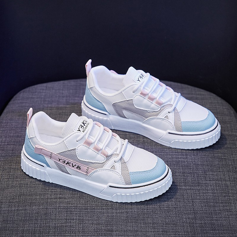 初中生鞋子女学生韩版平底透气女生帆布鞋休闲运动鞋女童平板鞋初夏季