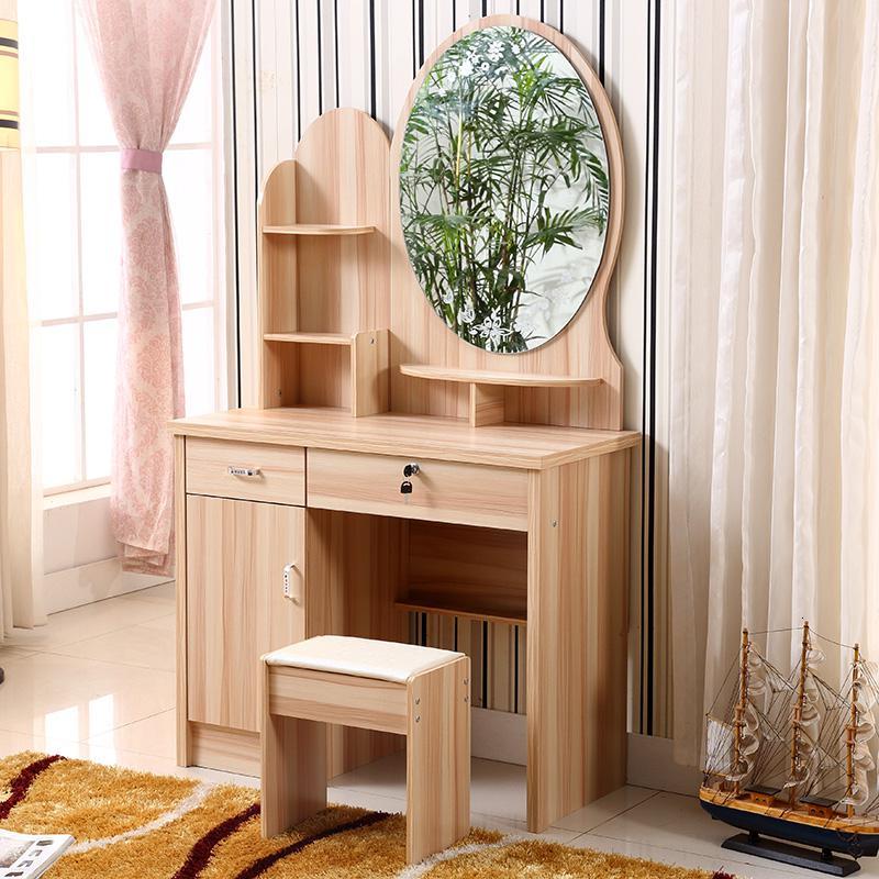 梳妆台小户型迷你卧室欧式简约化妆台现代化妆桌经济型收纳梳妆桌定制