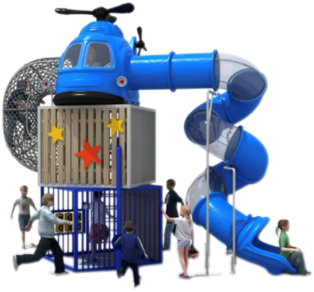 有优贝贝幼儿园户外大型滑梯飞机滑滑梯游乐设施秋千组合玩具室外高清大图