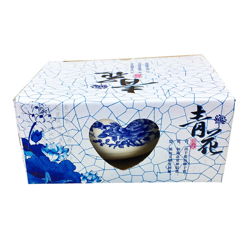 三和兴业牌家庭套碗青花瓷系列餐具 四碗四勺 HC80002