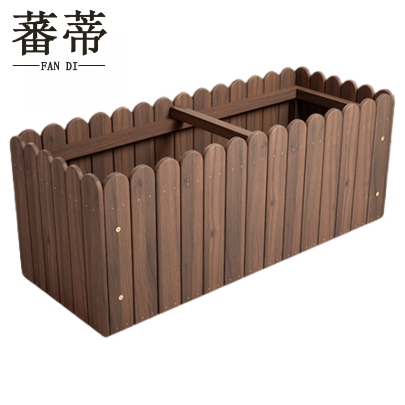 蕃蒂 防腐木花箱1米个