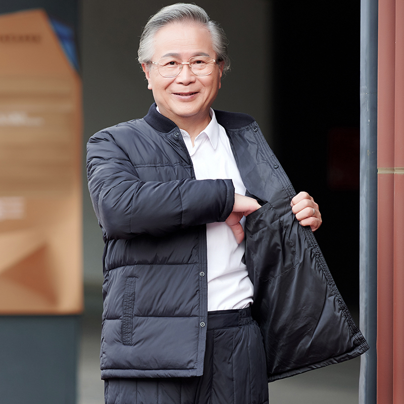 newlake老年人羽绒服男短款内穿加厚中老年男装鸭绒衣服老头爷爷冬装