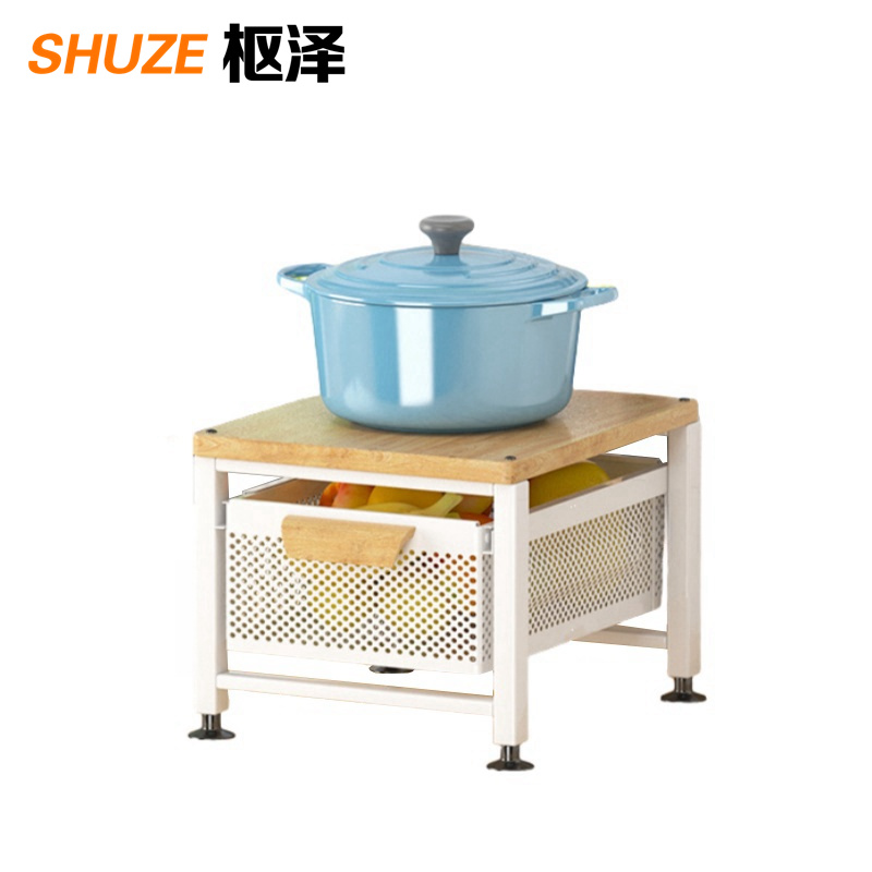 枢泽 厨房置物架 两层 个高清大图