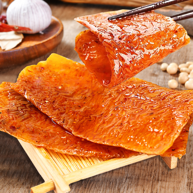 邬辣妈素牛筋10包组合装蒜蓉豆条辣条香辣味零食豆干素羊肉串素牛肉丸