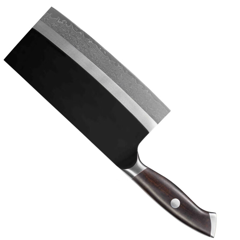 张小泉 D100421 闲云大马士革切片刀 菜刀 厨师刀