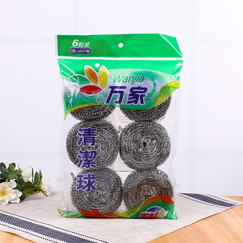 万家钢丝球6只装
