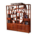 晋舰 博古架多宝阁茶叶架子新中式客厅办公室隔断置物架 大团圆博古架