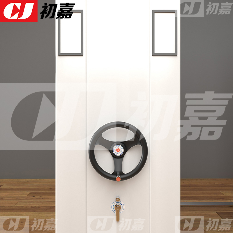 初嘉(CJ)手摇密集架移动档案柜钢制轨道密集柜 一列7组高清大图