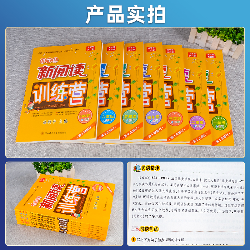 新阅读训练营 小学一年级 [正版]小学生新阅读训练营1-6年级升学总复习 蔡智敏 第九次修订 小学生语文同步提升阅读理解