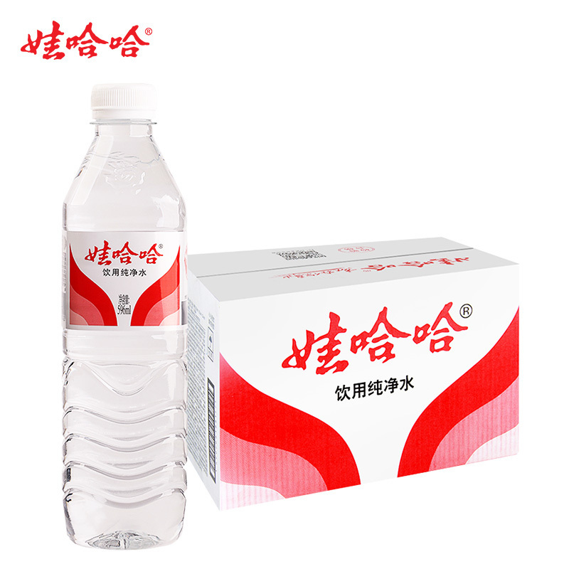 娃哈哈饮用纯净水596ml*24瓶甘甜爽口日常会议饮用瓶装水视频介绍_娃