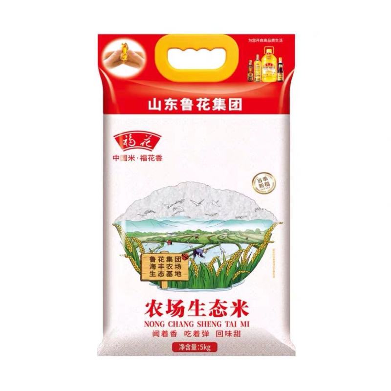福花大米 鲁花福花农场生态米5kg【价格 图片 品牌 报价】-苏宁易购