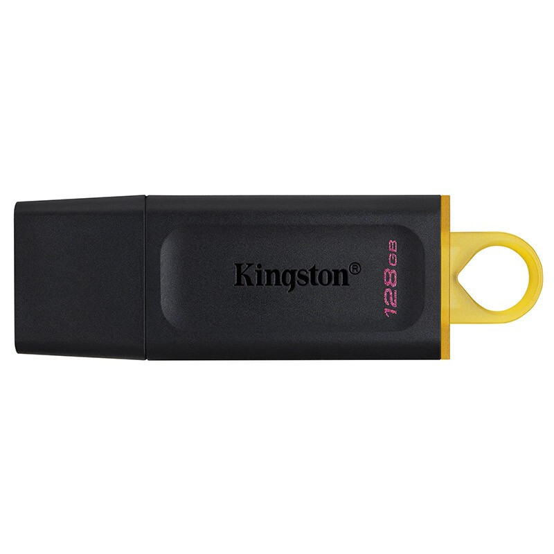 金士顿(Kingston)DTX 128GB U盘USB3.2 Gen 1高速优盘 电脑学生办公闪存盘防尘拔盖设计 黄色
