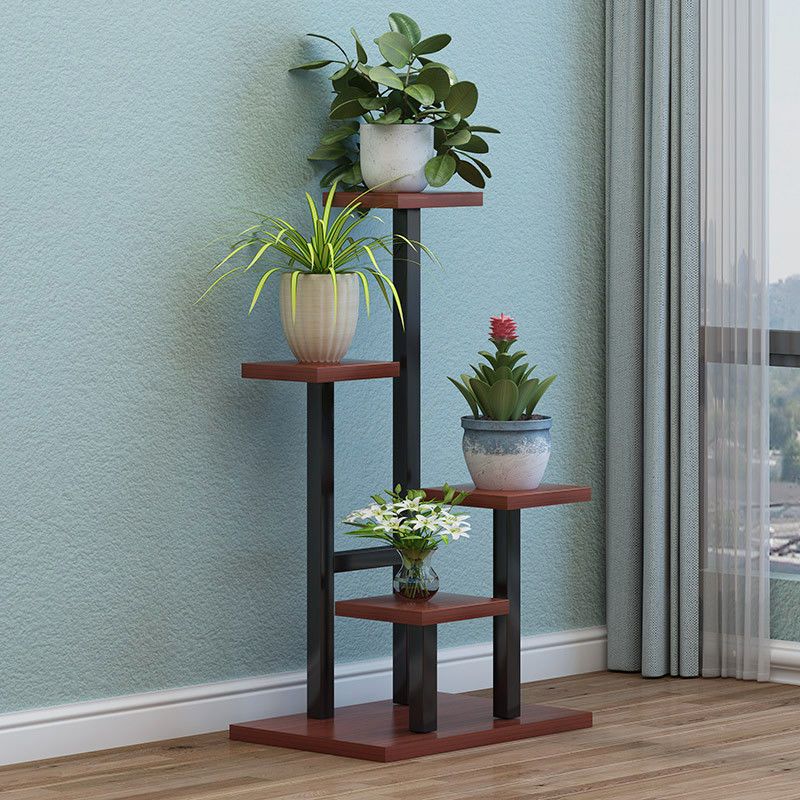 阳台铁艺花架子客厅装饰花盆架落地式绿萝花架室内阶梯多层置物架烤漆