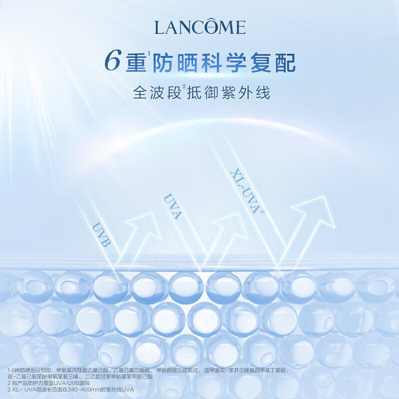 兰蔻(LANCOME)轻透水漾防晒乳30ml 小白管防晒霜隔离护肤品高清大图