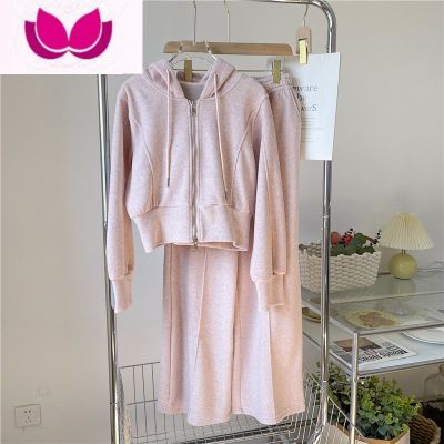 七斓粉色盐系炸街休闲运动服套装女款2023新款活泼俏皮减龄套 L 粉色
