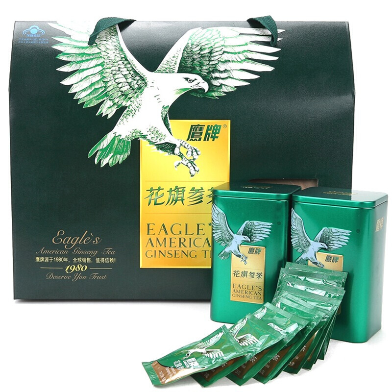鹰牌(PRO&EAGLE) 花旗参茶西洋茶 3g*20包(60g)礼盒装 即冲即饮
