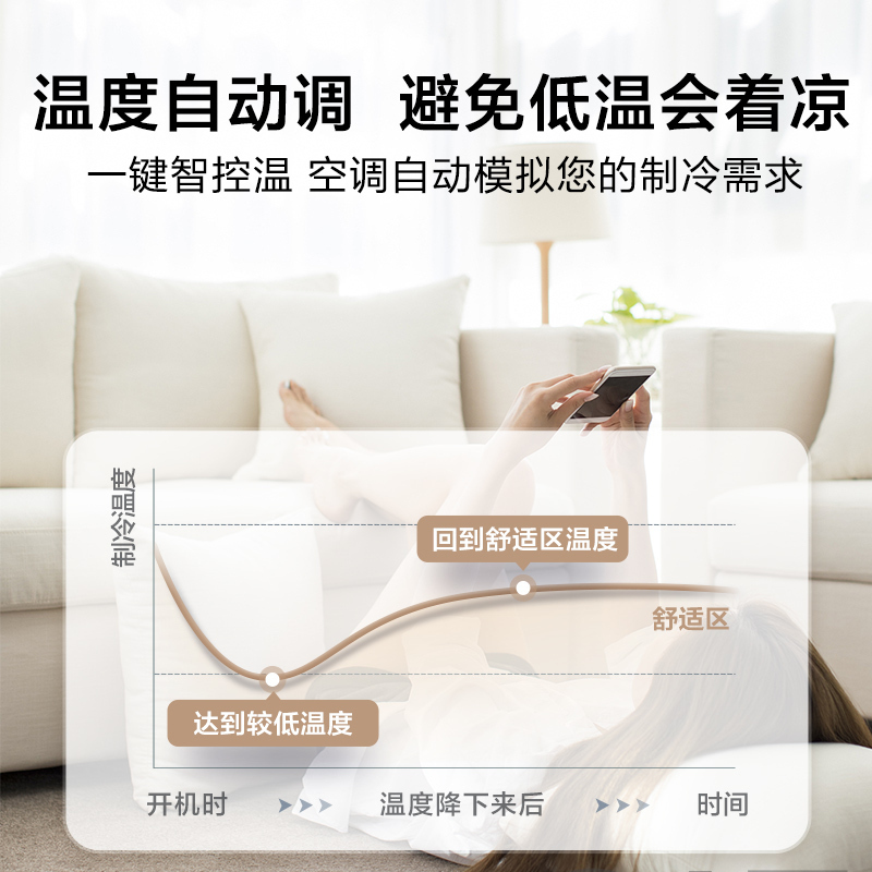 美的空调智弧挂机+智行柜机两室一厅变频冷暖新能效智能家用客厅节能省电套装1匹智弧+1.5匹智弧+3匹智行