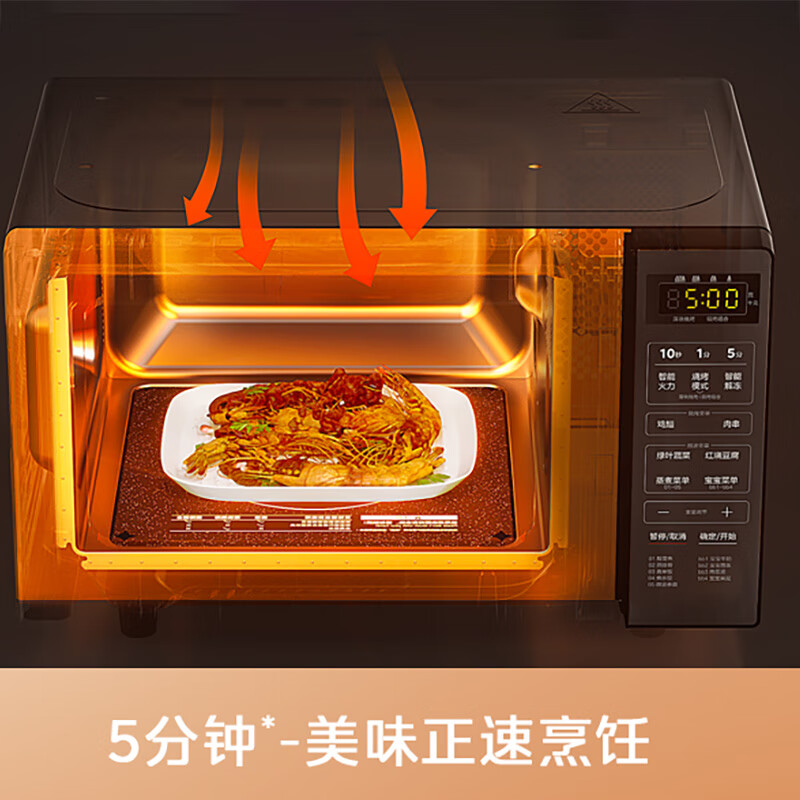 美的(Midea)微波炉大容量速热700W多种自动菜单微烤一体易洁内腔智能解冻宝宝菜单C10[个]高清大图