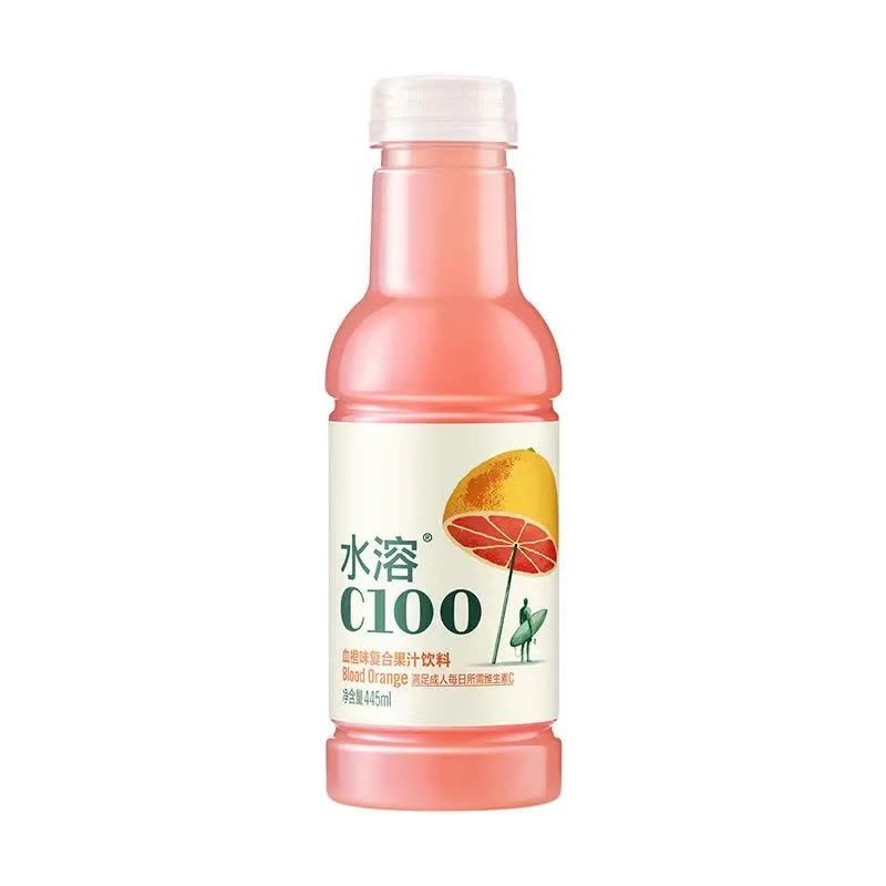 农夫山泉 水溶 C100 445ml*5瓶 血橙味图片
