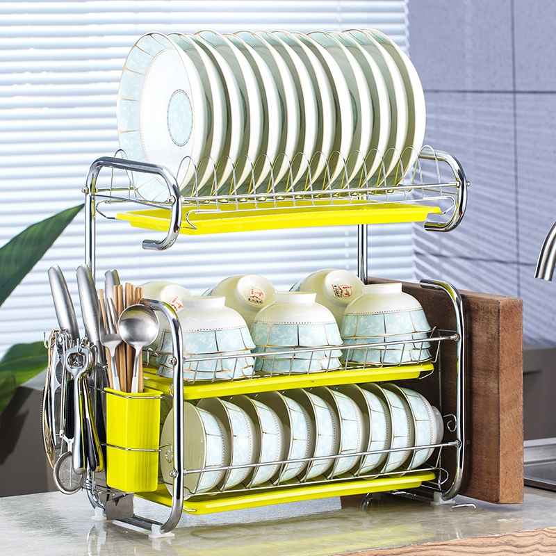 厨房用品置物架碗碟收纳架碗筷沥水架储物架米魁洗碗池放碗架刀架家用