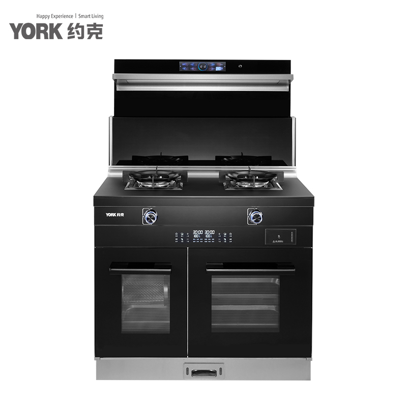 约克(YORK)智能集成灶 YK-J71DK油烟机 燃气灶 独立蒸箱+独立烤箱 天然气