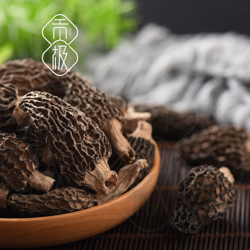 贡极 100g羊肚菌心止盒装高原山珍干货 野生干制食用菌送礼佳品高档食品商务礼品特产送长辈 单个价