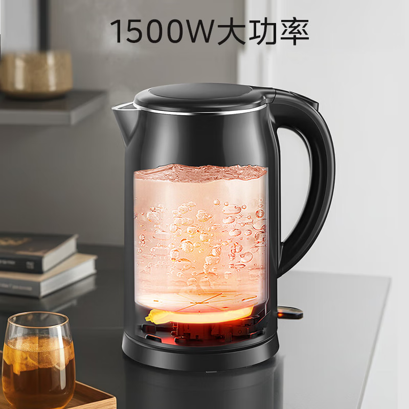美的电水壶热水壶烧水壶家用开水壶大容量电热水壶 MK-SH17M301 SH17M301c高清大图