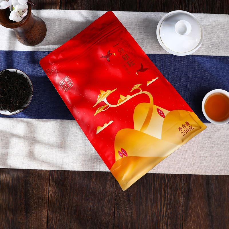 一分耕耘 特价口粮茶红茶 茶叶 八边袋英德红茶 英红九号 喜庆红自饮茶袋装250g/包 档口酒店家用茶高清大图