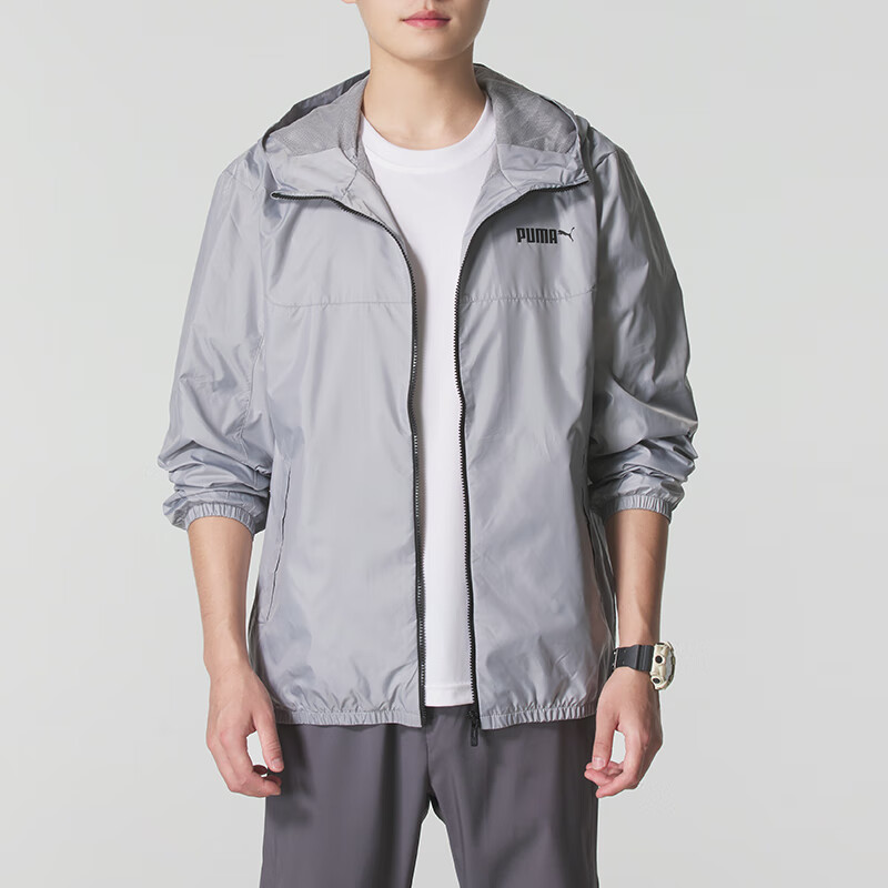 彪马(PUMA)男装新款时尚休闲舒适上衣梭织夹克外套691345-01 ZP高清大图
