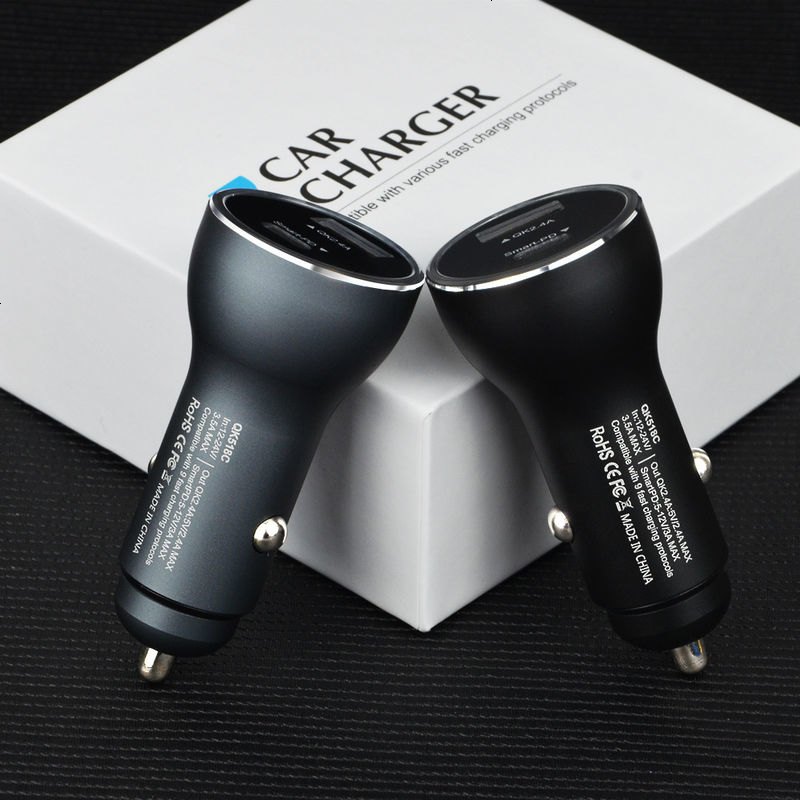 适用 oppo闪充车载充电器r11/r9/r9s plus快充车充vooc手机闪冲线