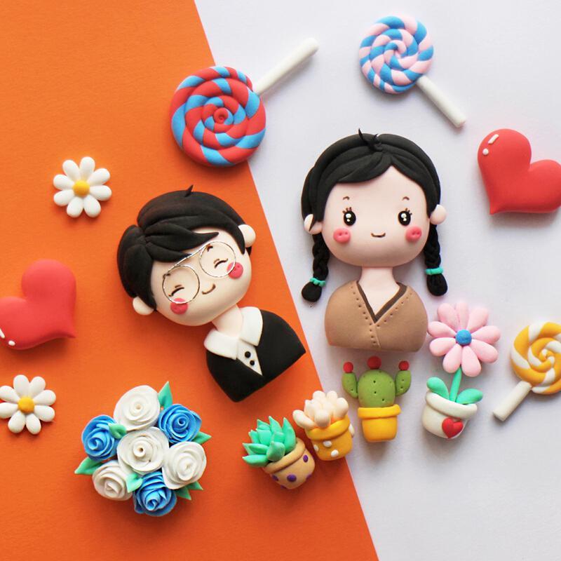 超轻粘土黏土相框画diy超轻粘土手工材料包小红书情侣立体相框画黏土