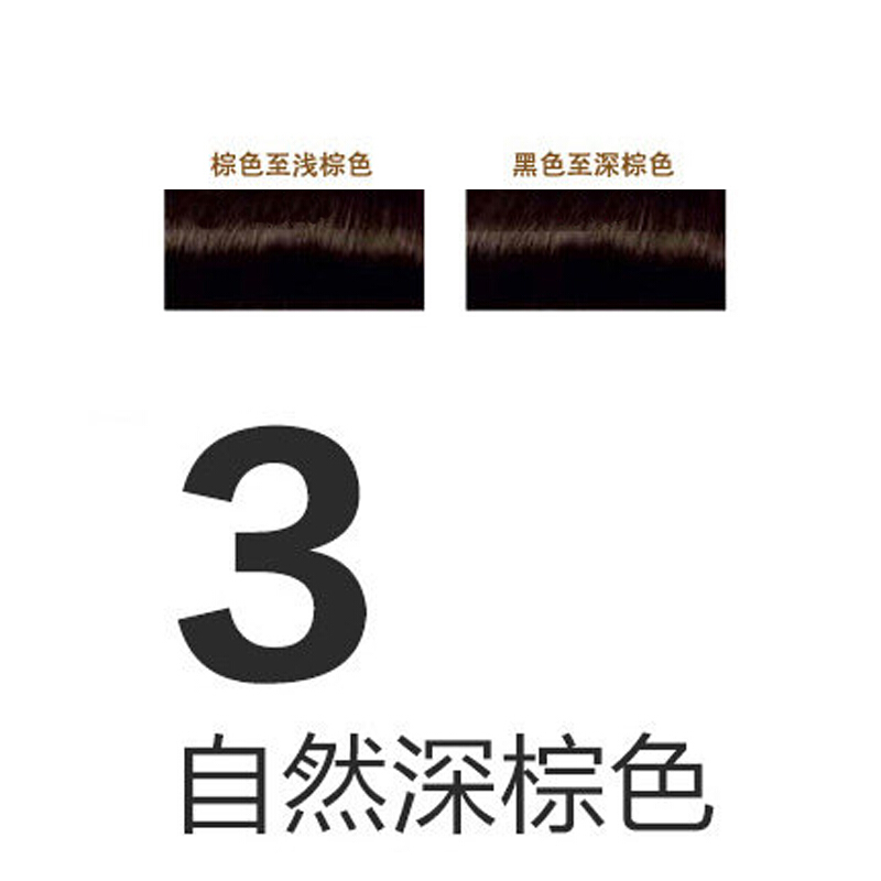 欧莱雅卓韵霜赋活养护染发霜3号(自然深棕色)高清大图