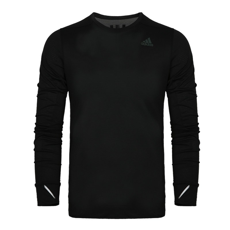 阿迪达斯(adidas)秋季男子跑步运动训练长袖T恤 CZ8717