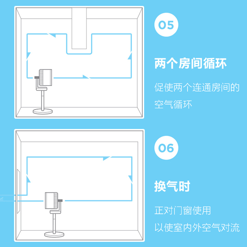 艾美特空气循环扇家用变频电风扇负离子净化智能风扇家居用可伸缩遥控落地扇黑色FA23-RDI92[2023年新款]