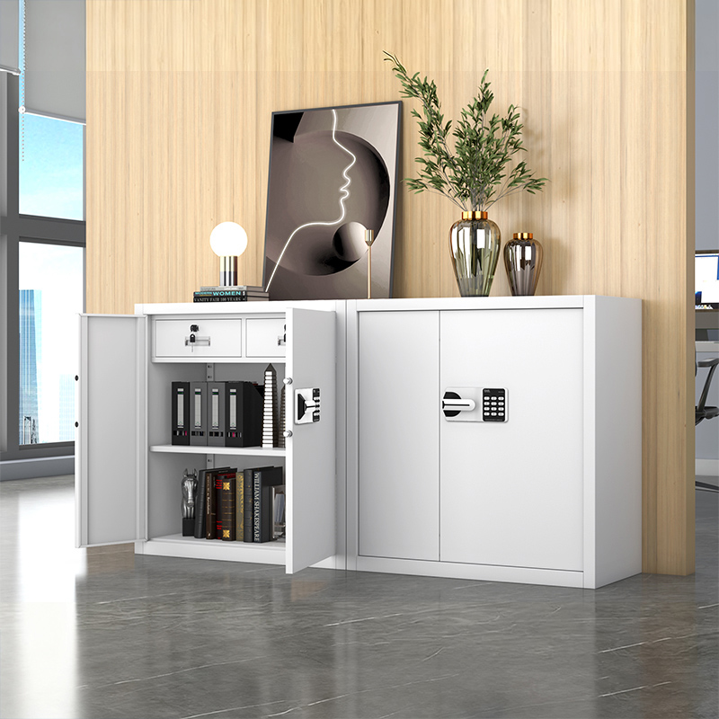 苏宁 质凡 办公家具 保密柜档案柜资料柜单节带抽国保密码锁/ZF-BMG106/900*420*925mm高清大图