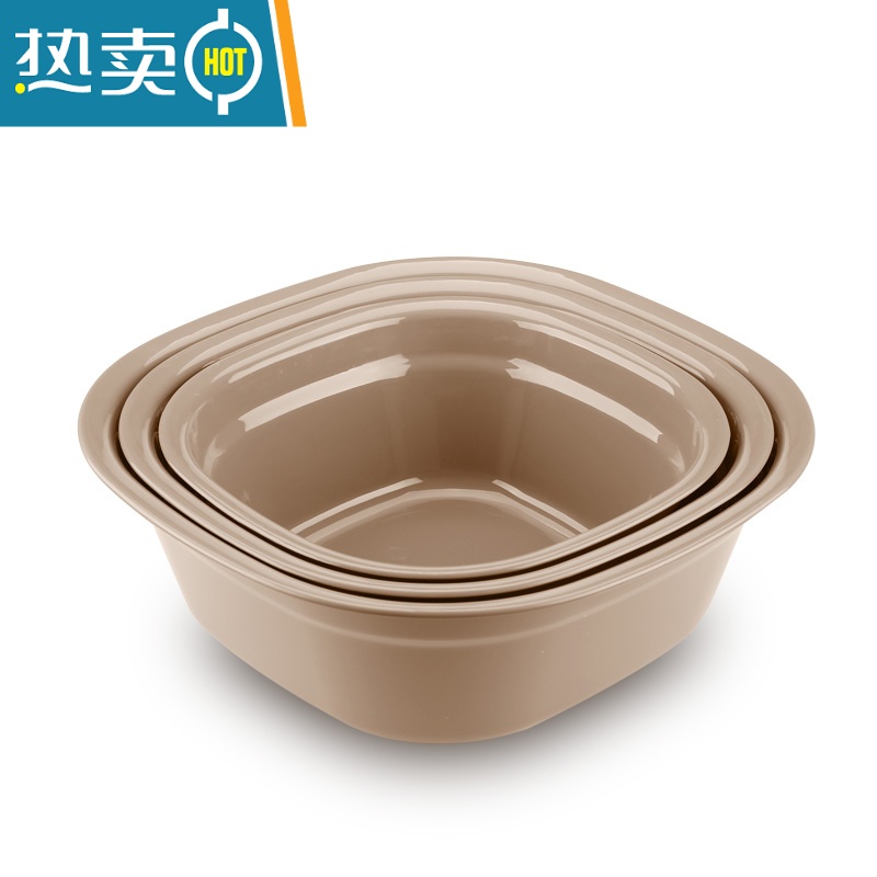 敬平3个装家用洗衣盆加厚洗菜盆婴儿洗脸盆塑料新生儿宝宝儿童小脸盆高清大图