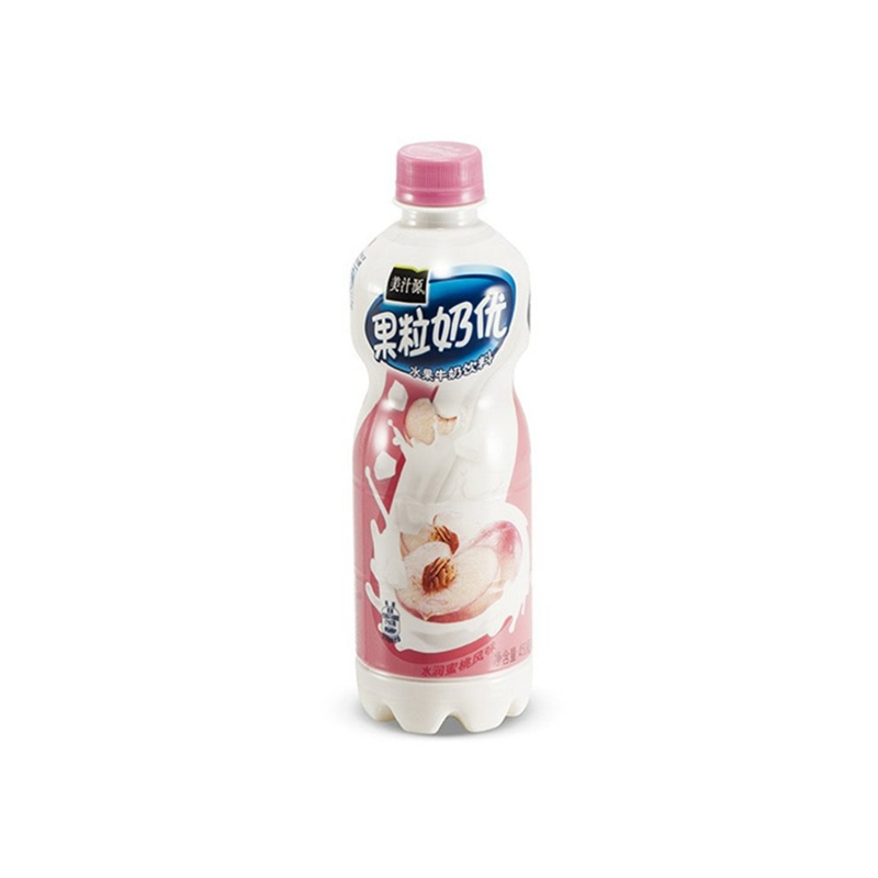 美汁源果粒奶优蜜桃味水果牛奶饮料450g