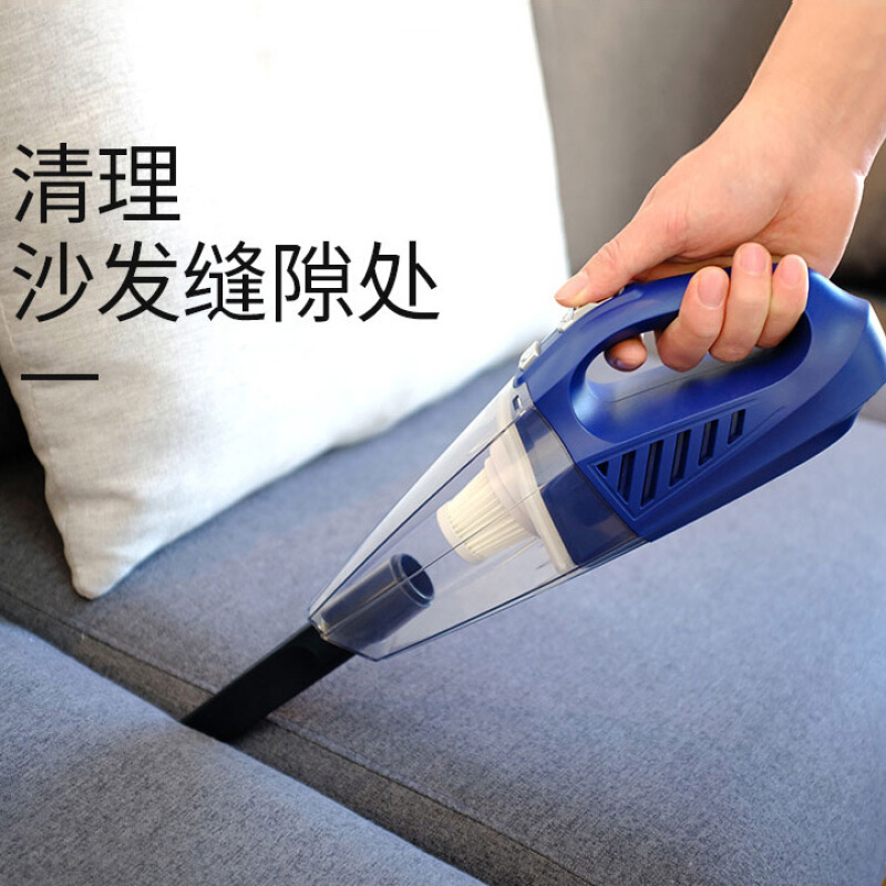 车载吸尘器无线充电汽车吸尘器强力家用大功率车内专用吸尘器车用【YF-004C-绿色】无线充电大功率