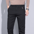 金盾(KIN DON)高端休闲裤男直筒新款棉休闲男裤浅色冬季厚款裤子男 金盾U7843黑色 32(2尺5)