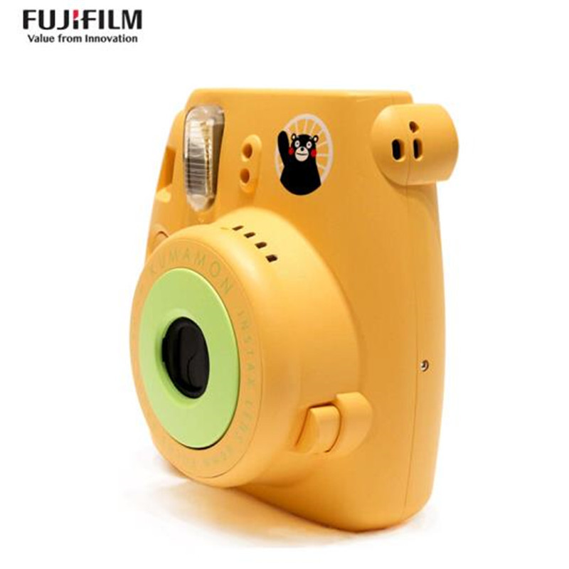 富士(FUJIFILM)INSTAX 一次成像相机立拍立得 mini8 熊本熊套装 黄色 (含10张相纸)