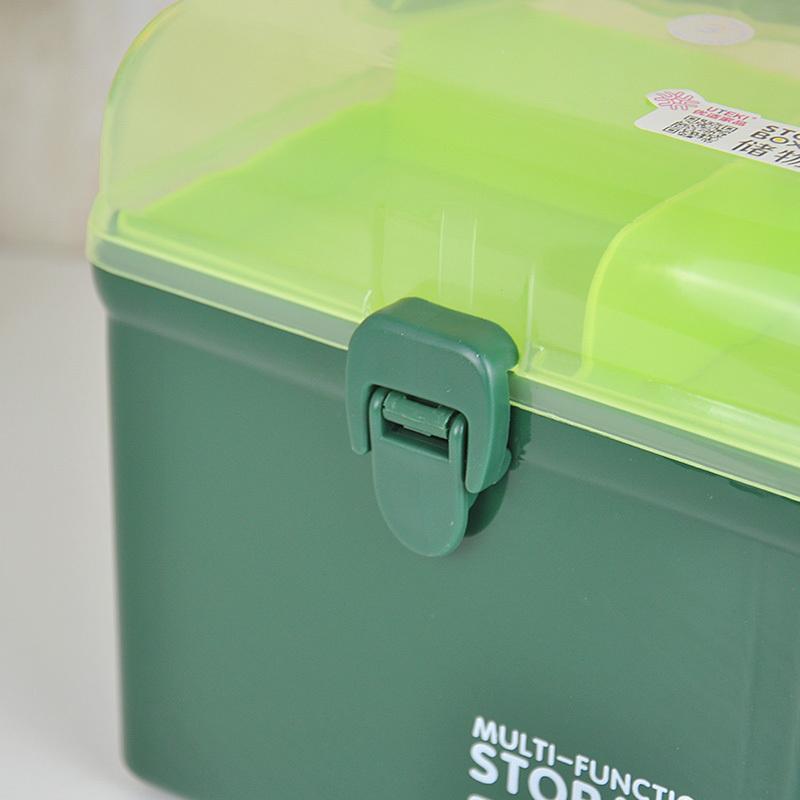 双层家庭医药箱 宿舍医用急救药品收纳保健箱家用塑料儿童小药箱
