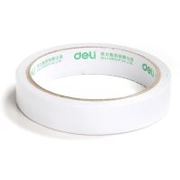 得力(deli) 30402 棉纸双面胶带18mm*10y*80um 白 16卷/袋