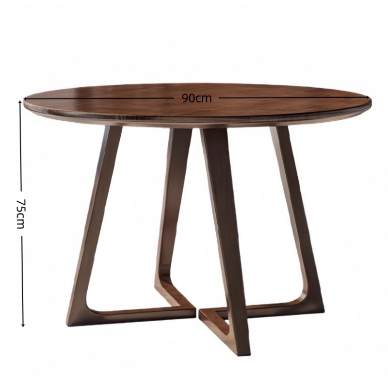 攸形餐桌100*75cm张高清大图