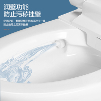小鸭牌智能马桶一体式全自动冲水翻盖家用多功能即热虹吸式坐便器XYZBY-7605白色305MM/400MM坑距