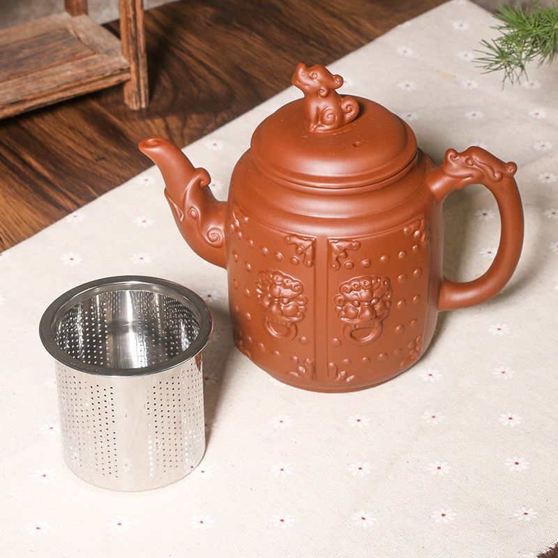 宜兴紫砂壶 大容量大号泡茶壶 手工茶壶单壶陶瓷家用茶具茶杯套装