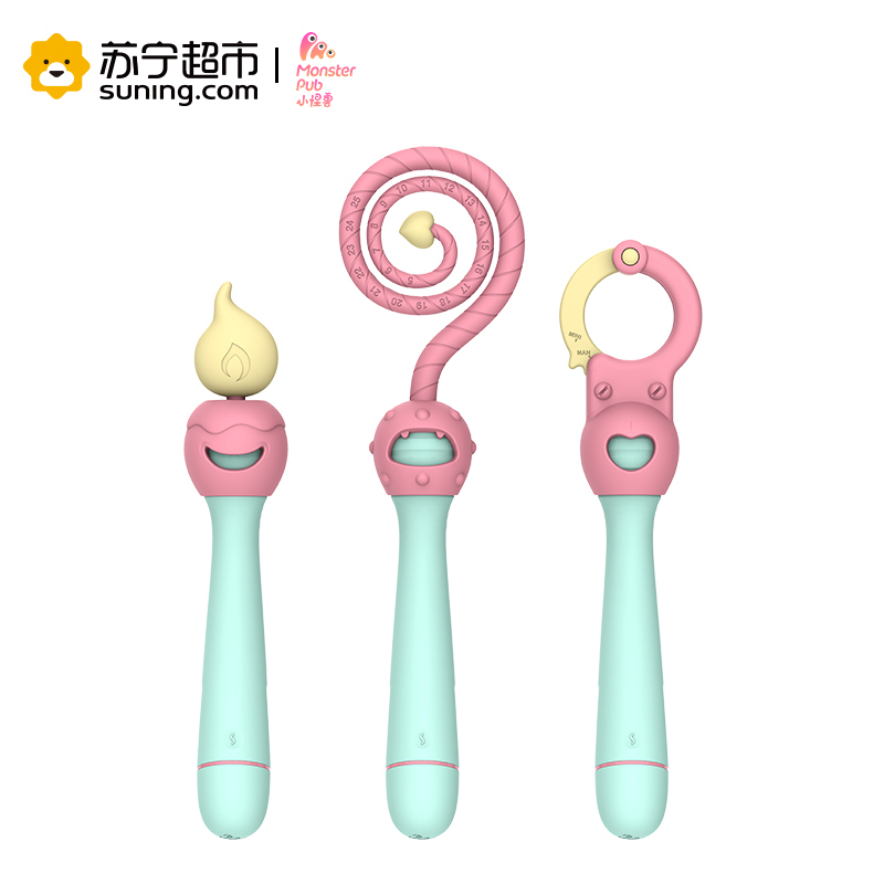 小怪兽蜜棒震动棒诚实手铐套餐 女用自慰器防水智能异地遥控变身温控加热 情侣夫妻互动成人用品调情