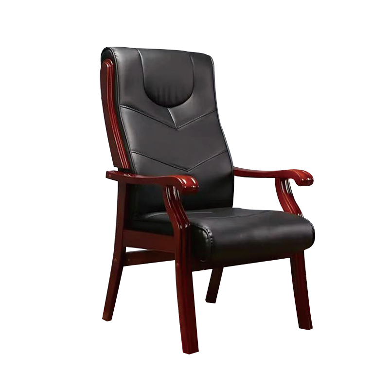 爱得帮 实木牛皮会议椅 640*700*1000mm高清大图